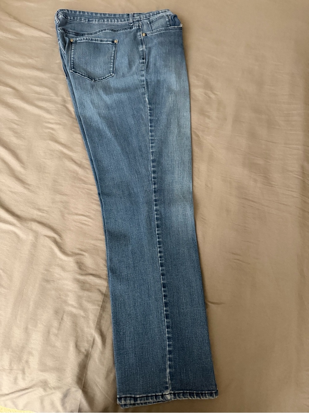 Gloria Vanderbilt Rail Straight Jeans in Light Blue Wash